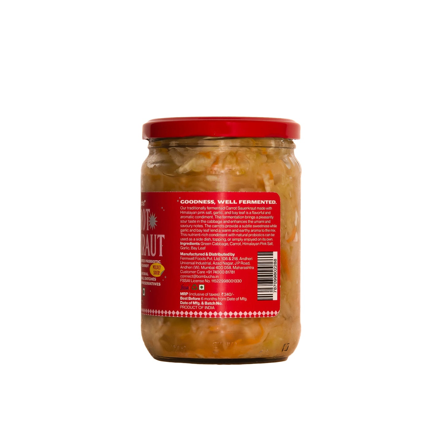 Sauerkraut-Carrot & Cabbage 450gm (IND)