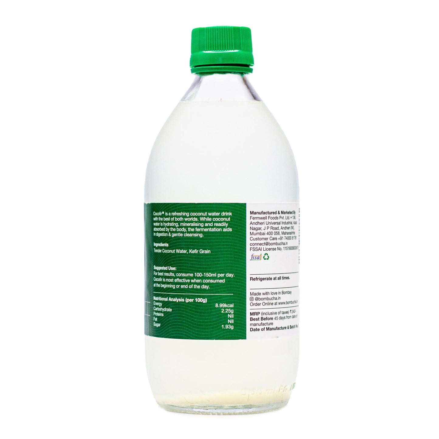 Coconut water kefir Original 500ml (NCR)