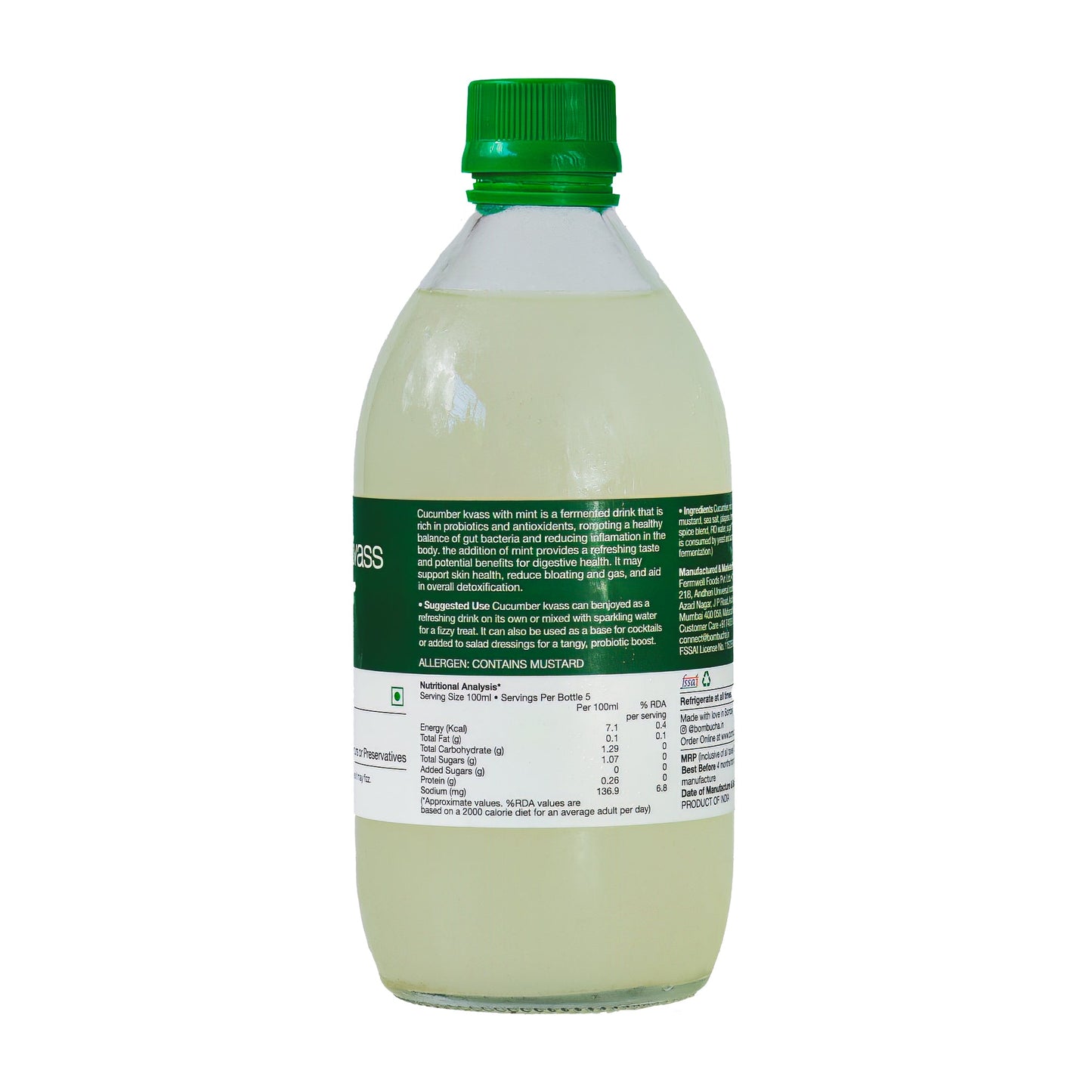 Cucumber kvass 500ml (IND)