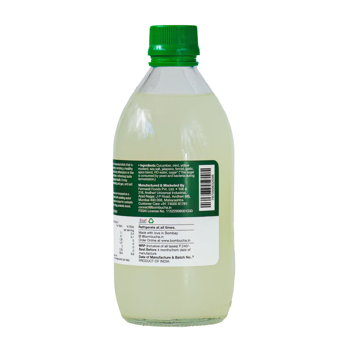 Cucumber kvass 500ml (IND)