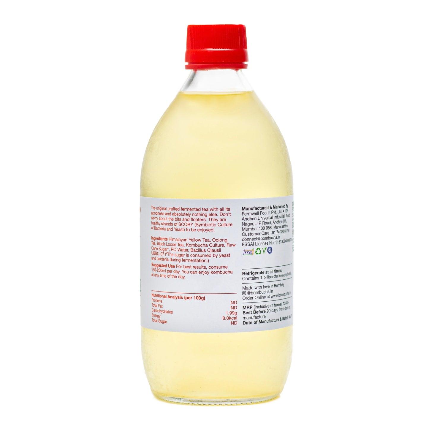 Kombucha-Classic Original 500ml (IND)