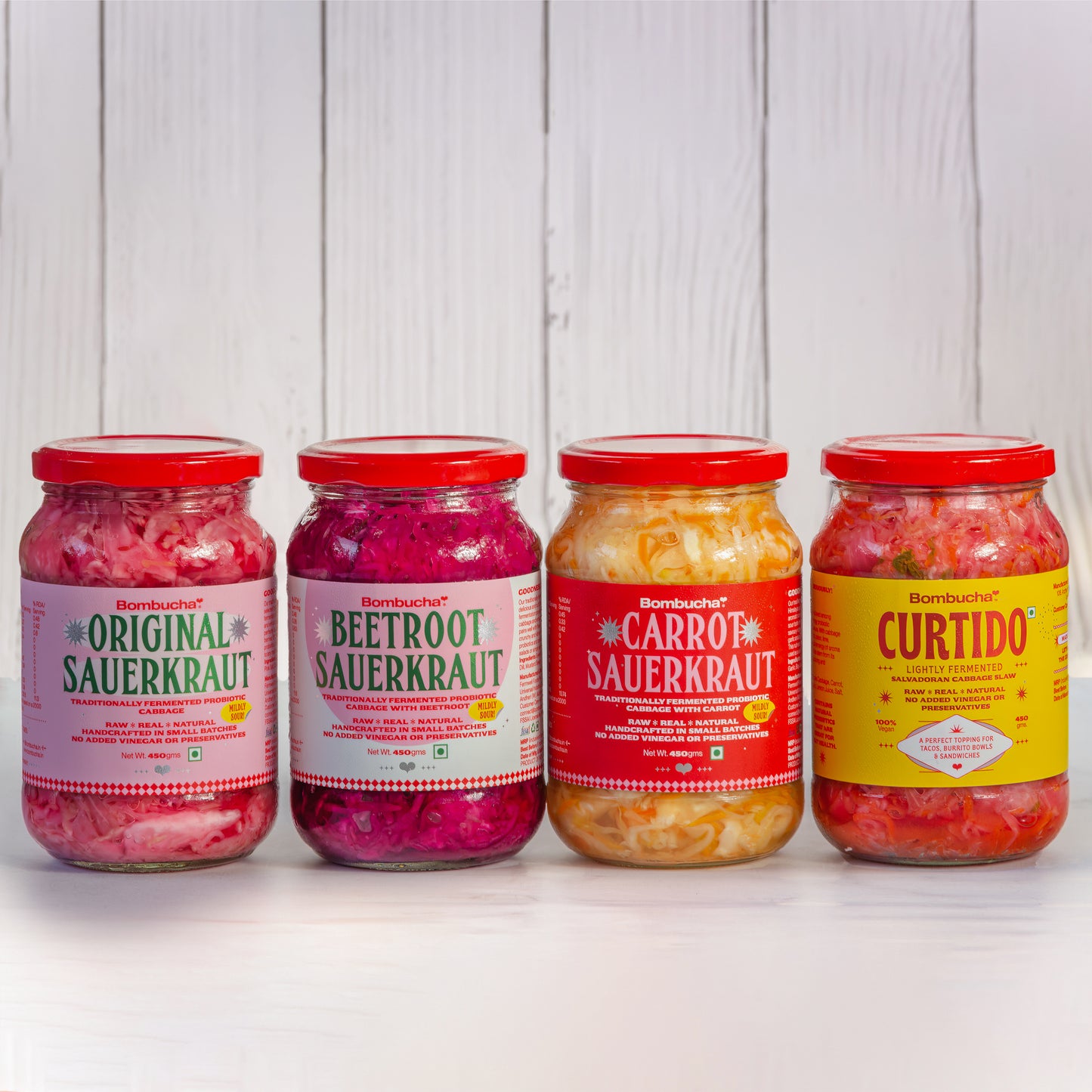 Sauerkraut Fam - Original + Beet+ Carrot +Curtido (HYD)