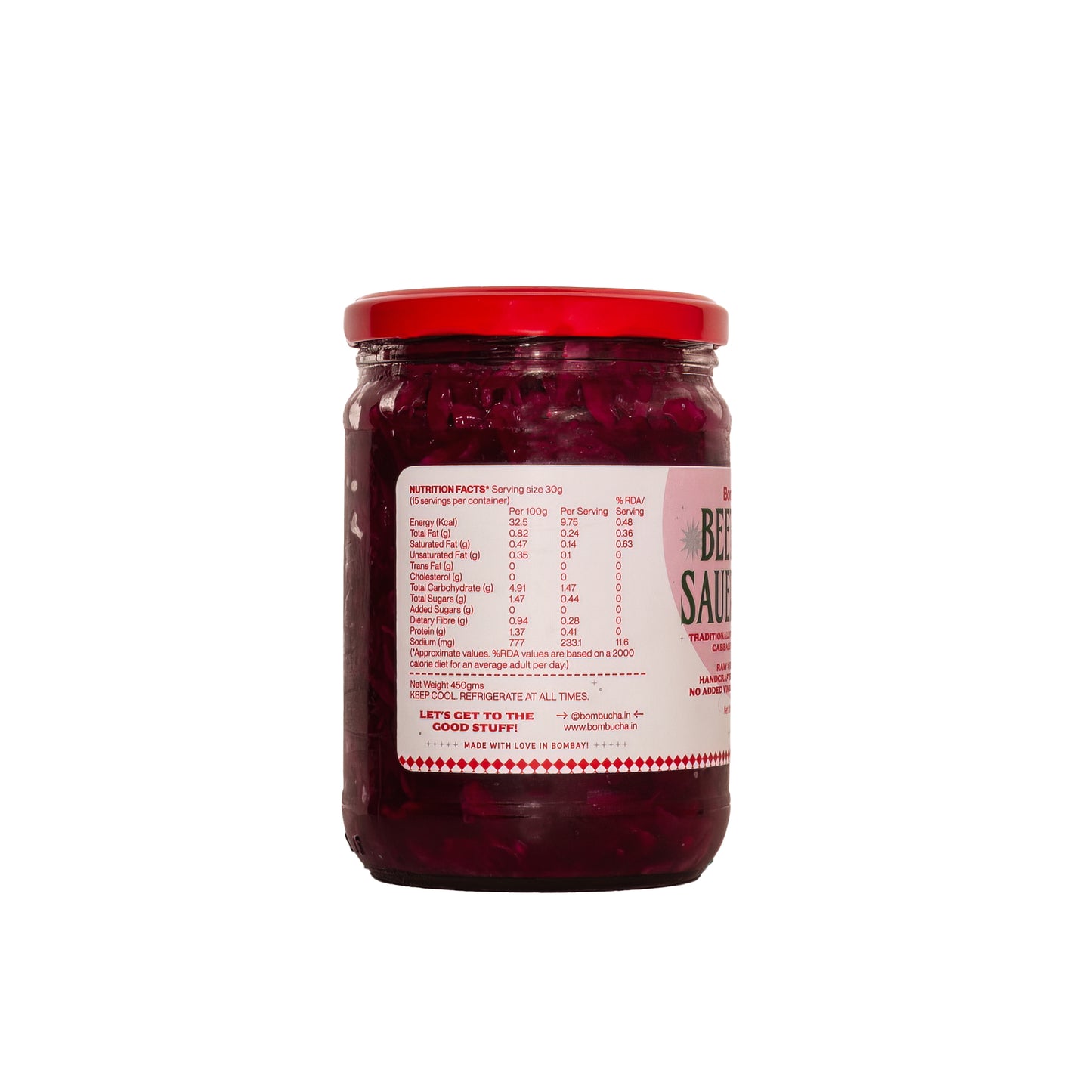 Sauerkraut-Beetroot & Cabbage 450gm (MUM)