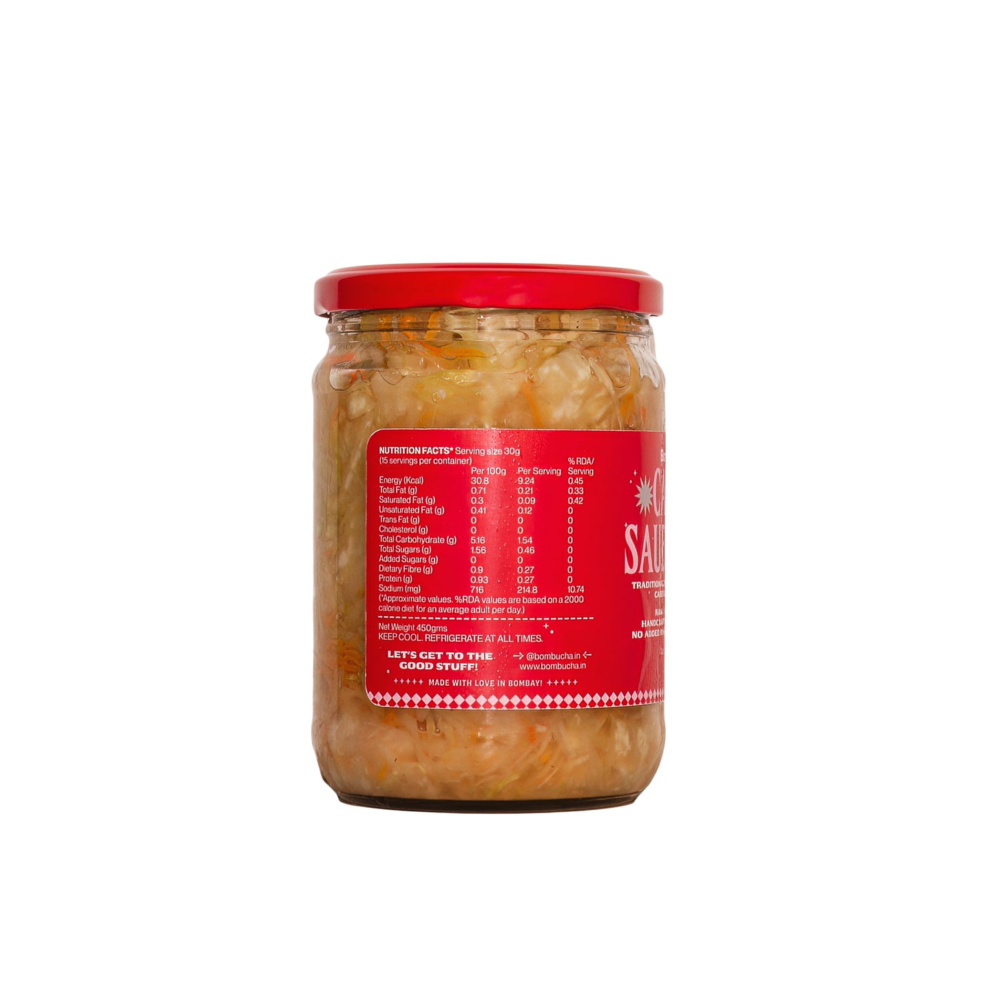 Sauerkraut-Carrot & Cabbage  450gm (BLR)