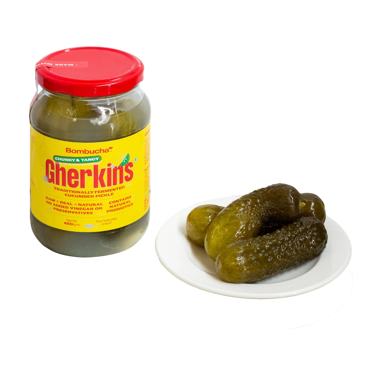 Lacto Fermented Gherkins 450 gm (MUM)
