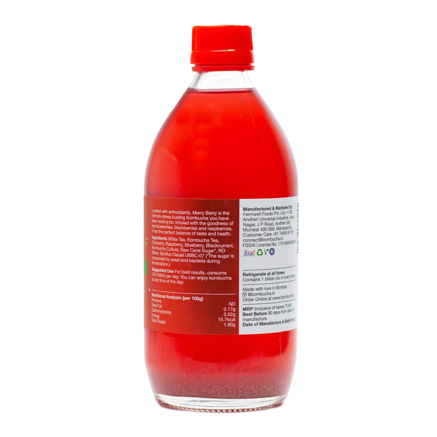 Kombucha-Merry Berry 500ml (BLR)