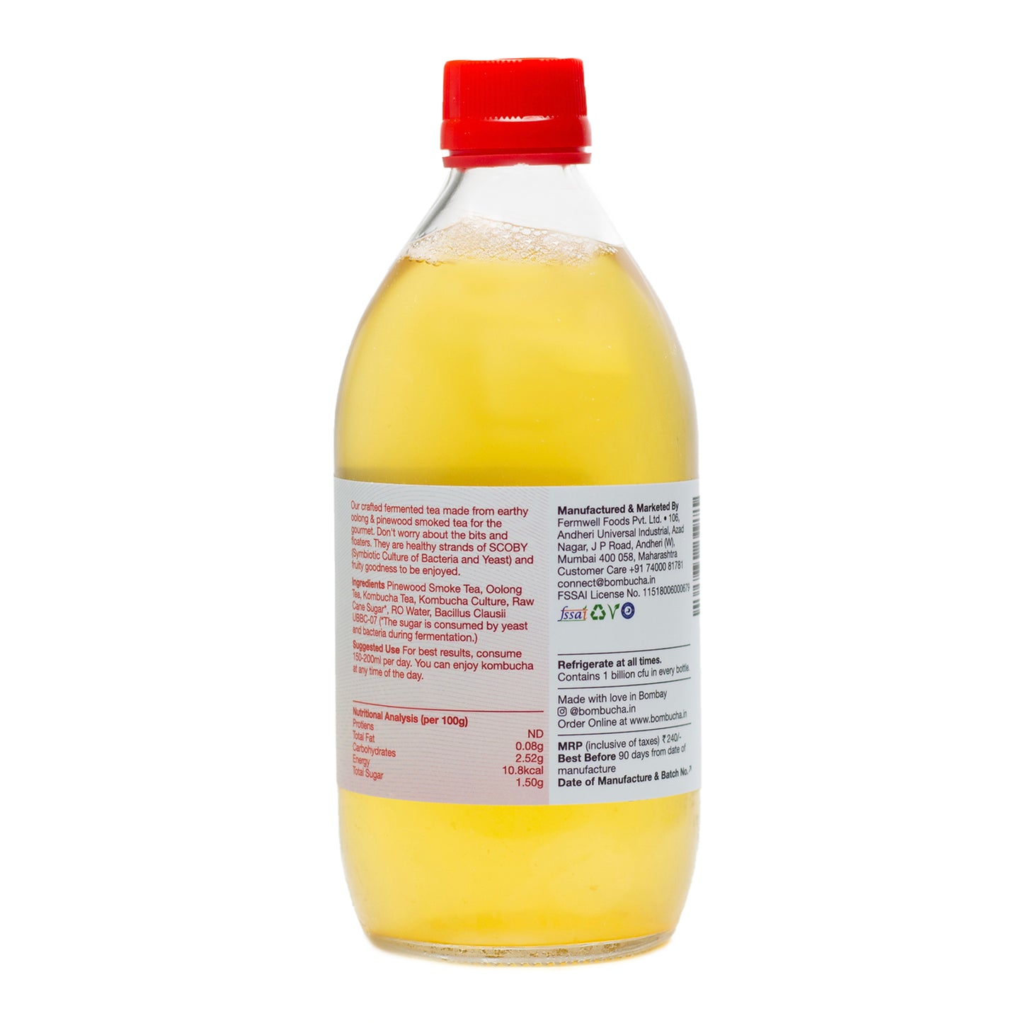 Kombucha-Smokey Oolong 500ml (PUNE)
