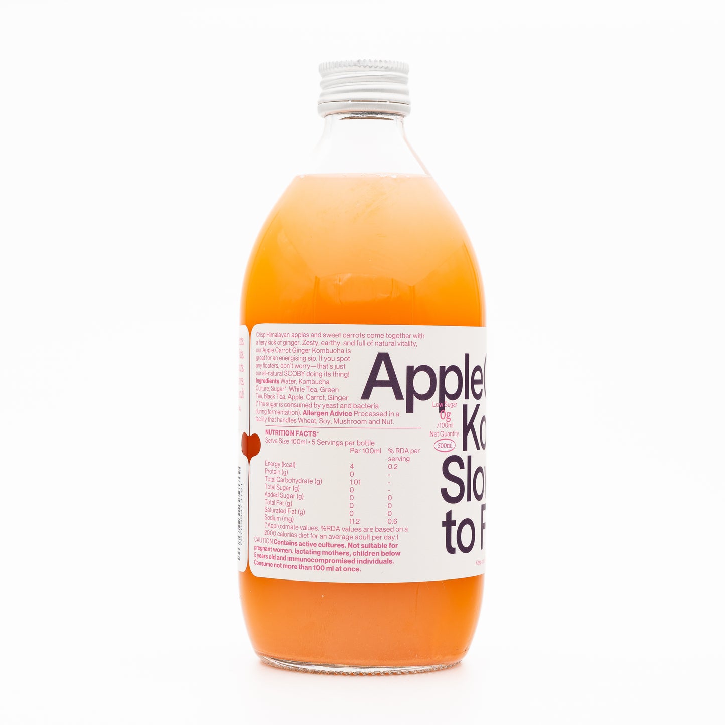 Kombucha-Apple Carrot Ginger 500ml