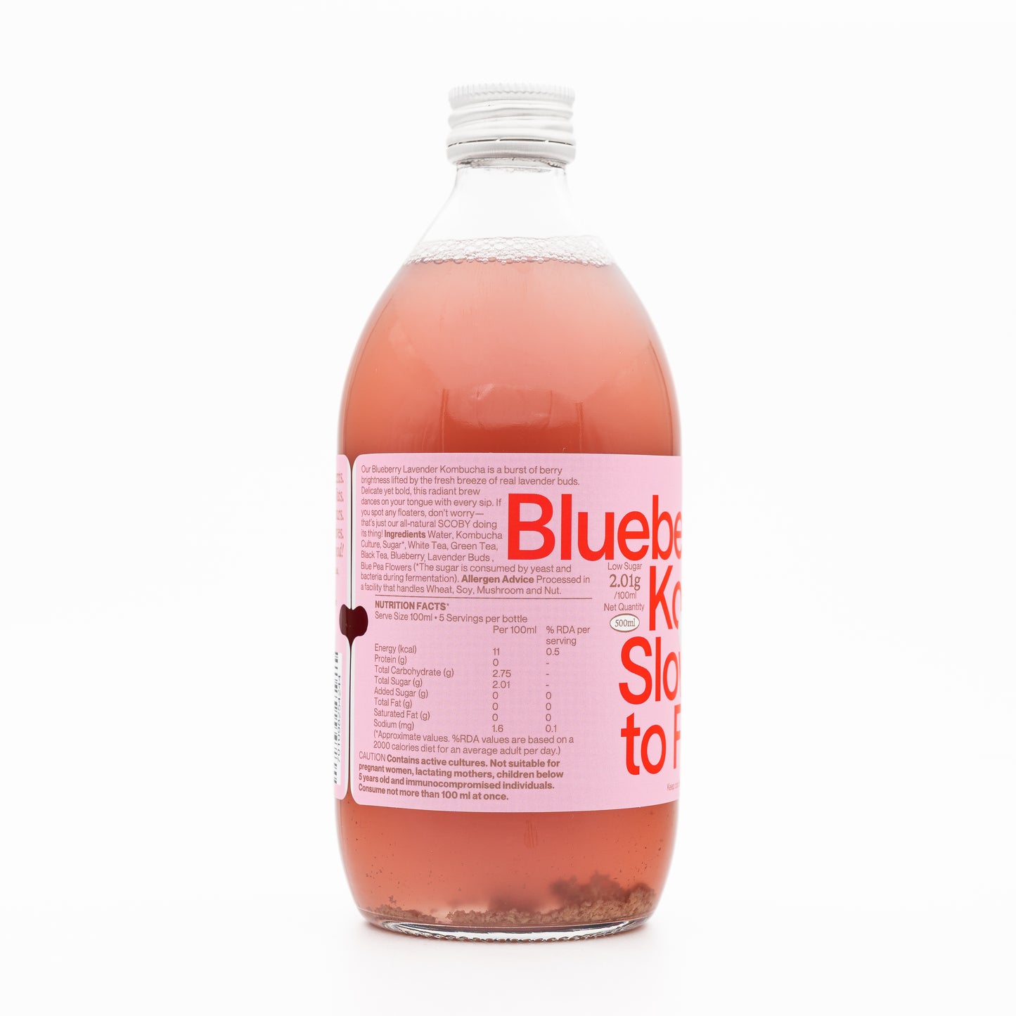 Kombucha-Blueberry Lavender 500ml