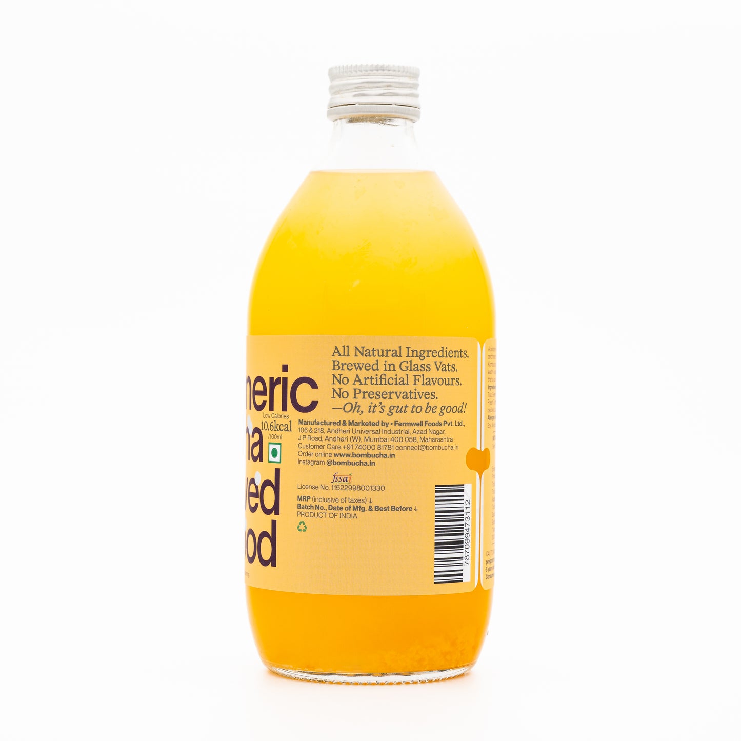 Kombucha-Mango Turmeric 500ml