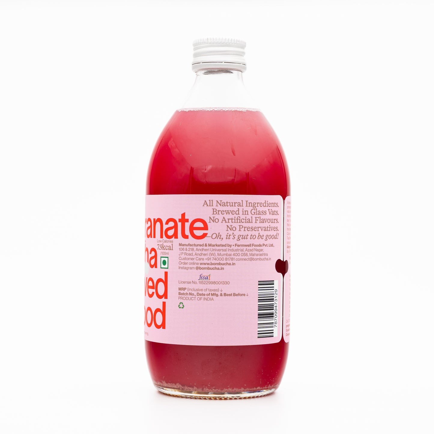Kombucha-Beetroot Pomegranate 500ml