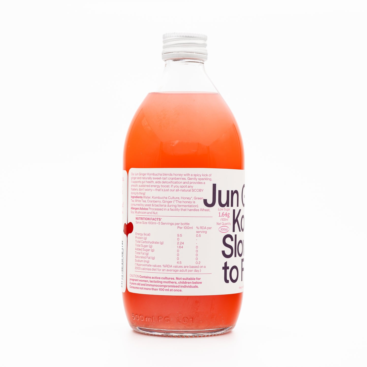 Kombucha-Jun Ginger & Cranberry 500ml