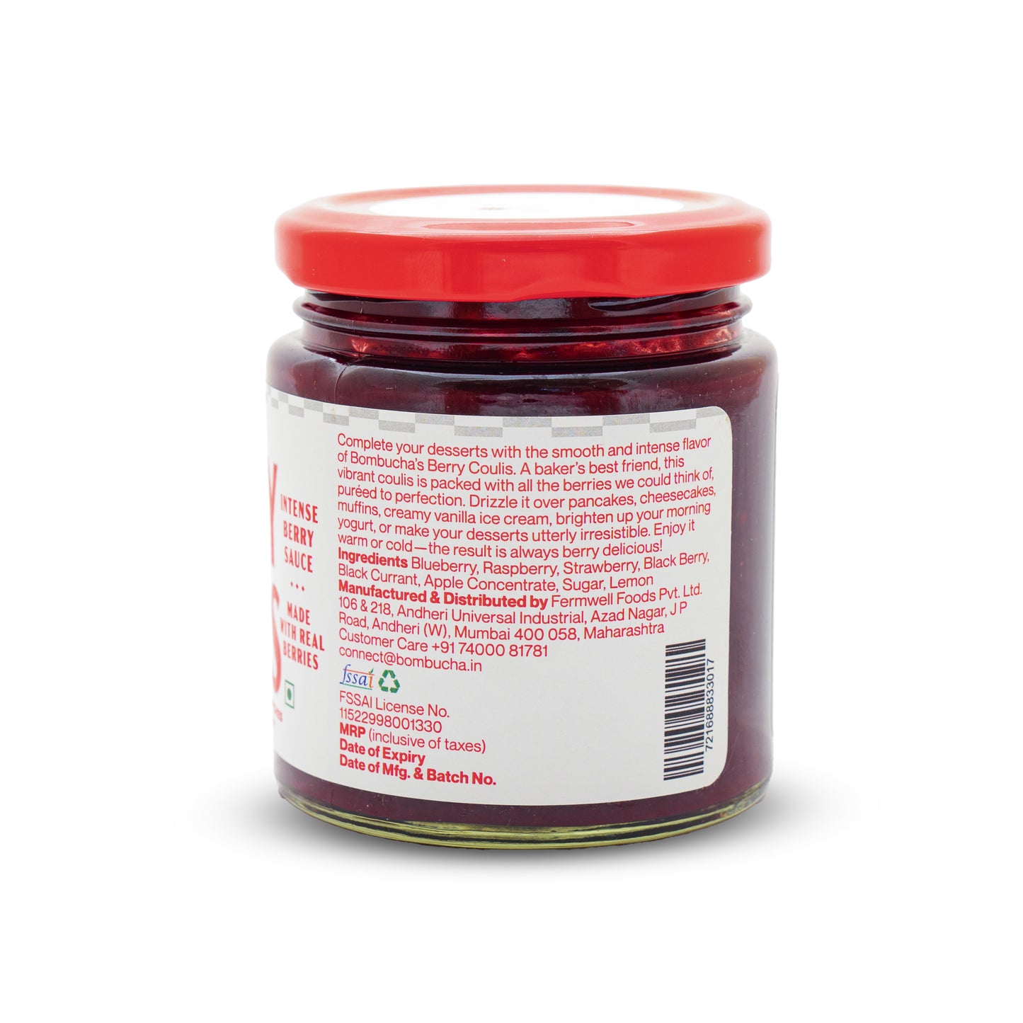 Berry Coulis- Mixed Berry Sauce 200gm (BLR)