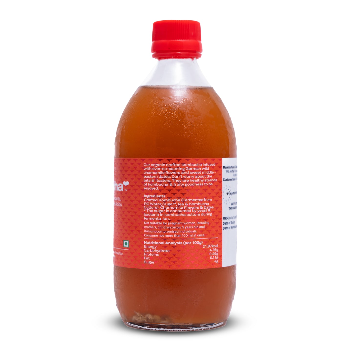 Kombucha-Chamomile Date 500ML (MUM)