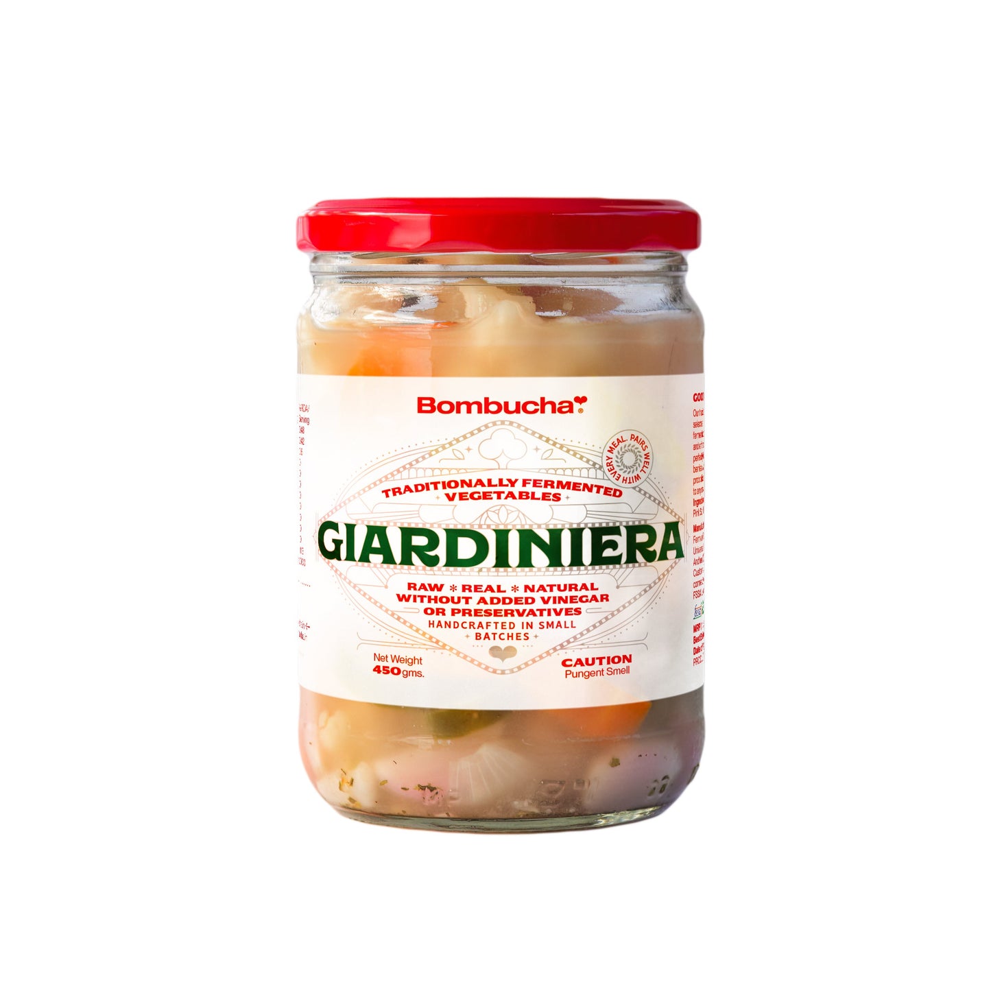 Giardiniera - Italian Style Fermented Mixed Vegetables 450g