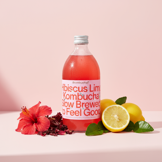 Kombucha-Hibiscus Lime 500ml