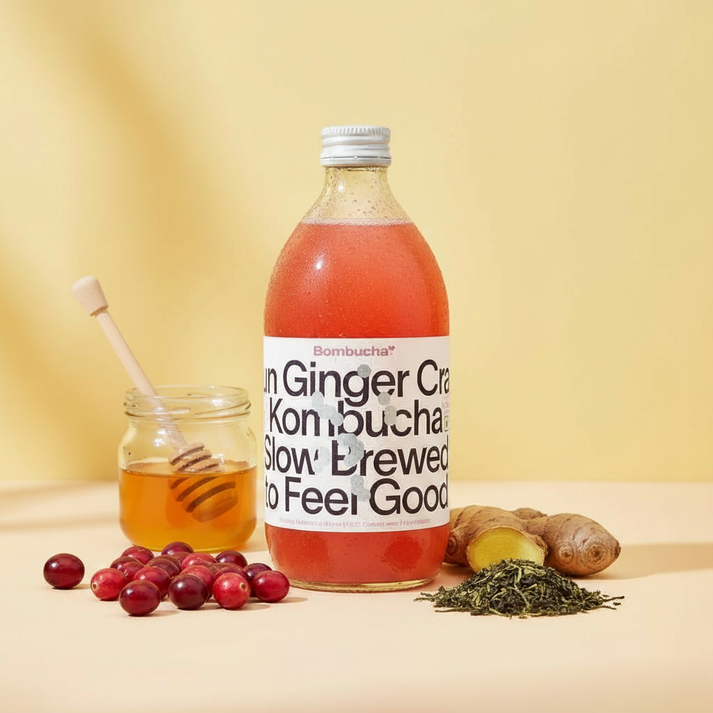 Kombucha-Jun Ginger & Cranberry 500ml