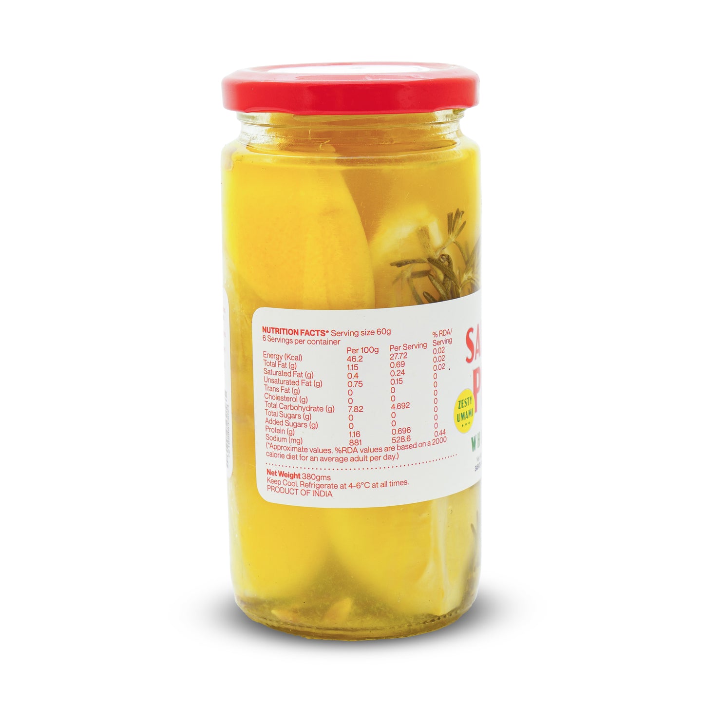 Salted Lemon Preserve 380 Gm (NCR)