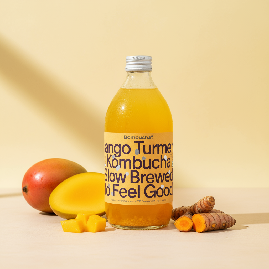 Kombucha-Mango Turmeric 500ml