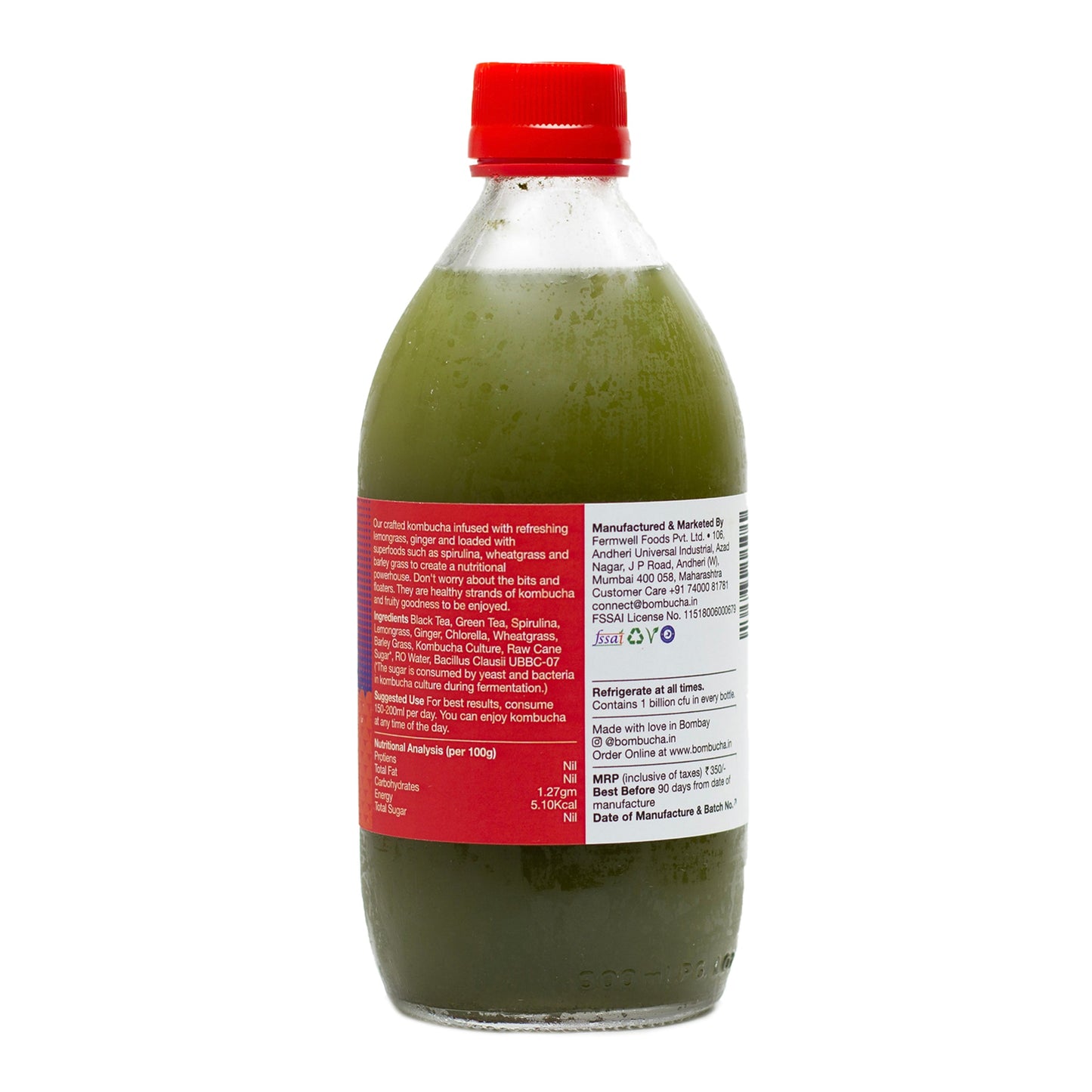 Kombucha-Supergreen 500ml (BLR)