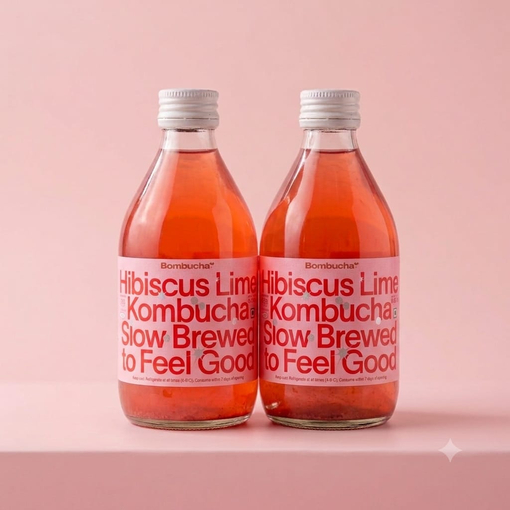 Kombucha-Hibiscus Lime 300ml - Pack of 2