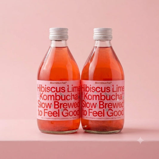 Kombucha-Hibiscus Lime 300ml - Pack of 2