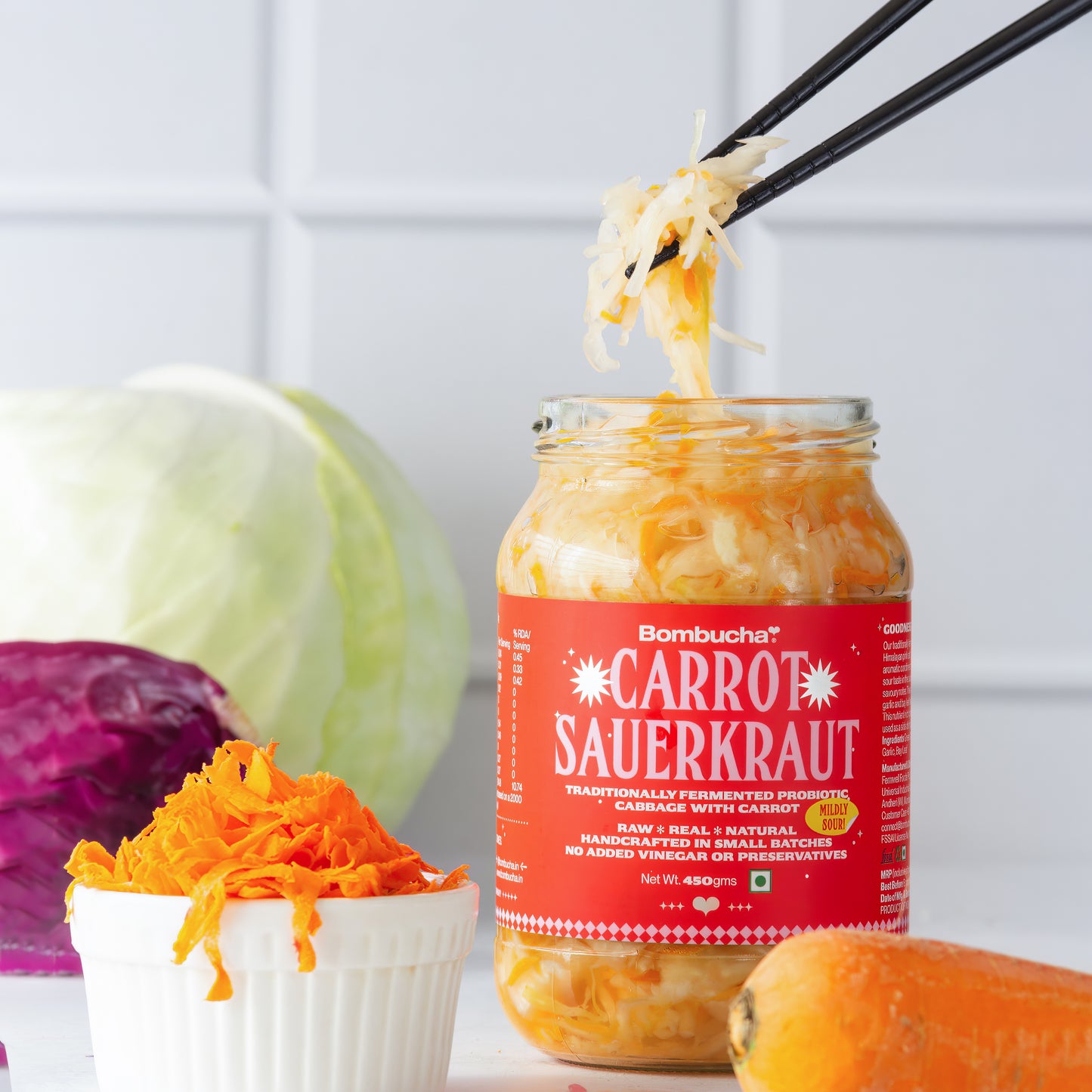 Sauerkraut-Carrot & Cabbage  450gm