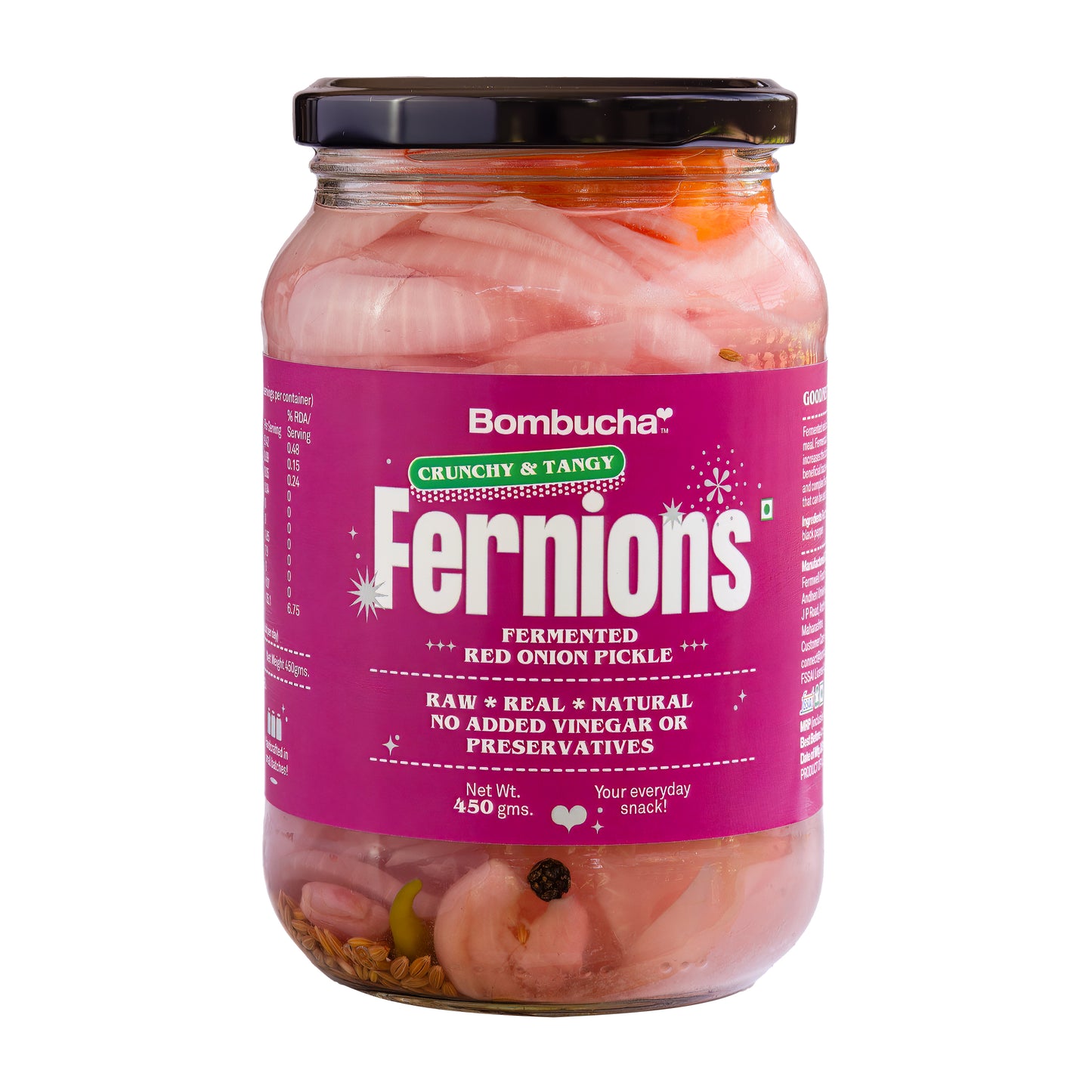 Fernions Fermented Red Onions 450 gm (MUM)