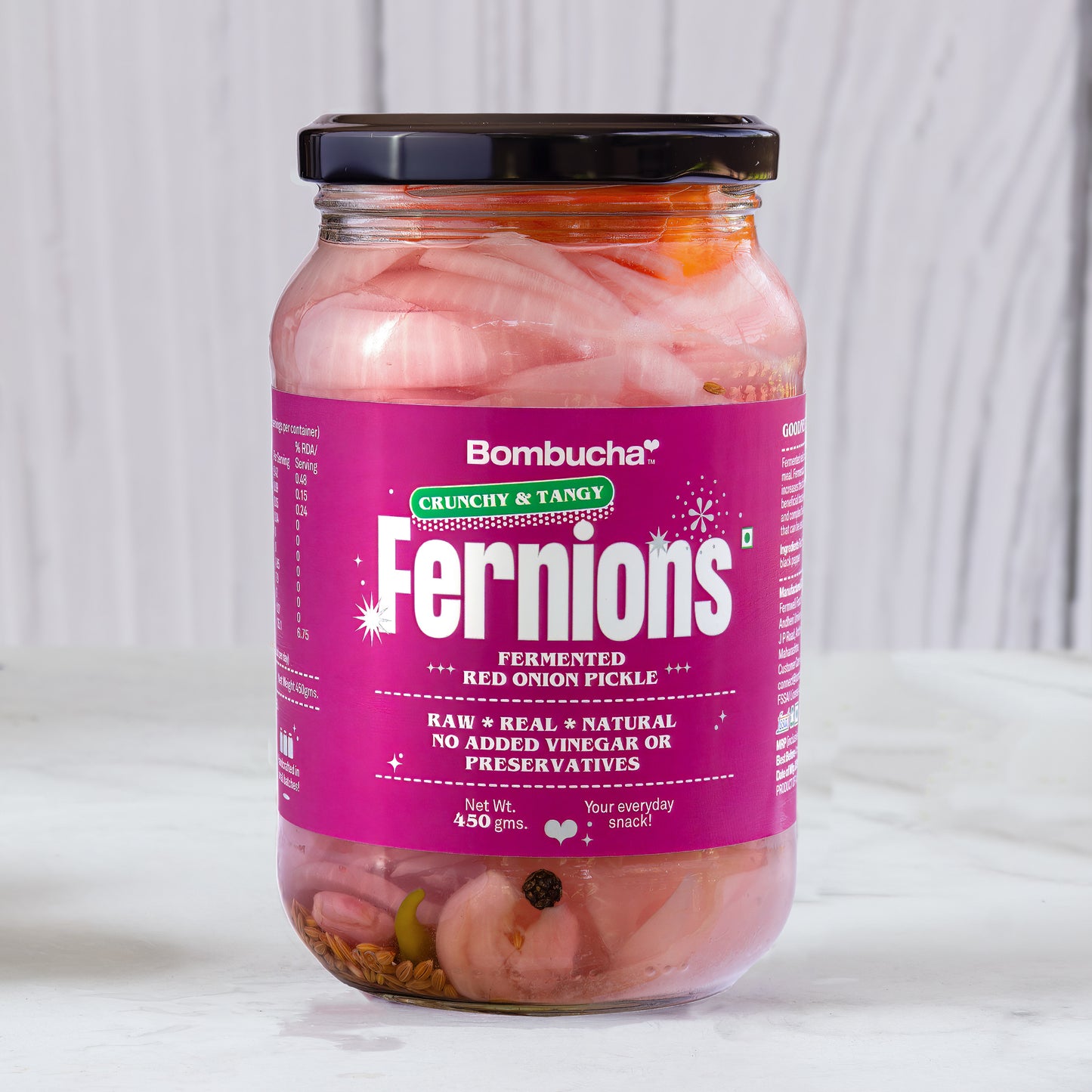 Fernions - Fermented Red Onions 450 gm