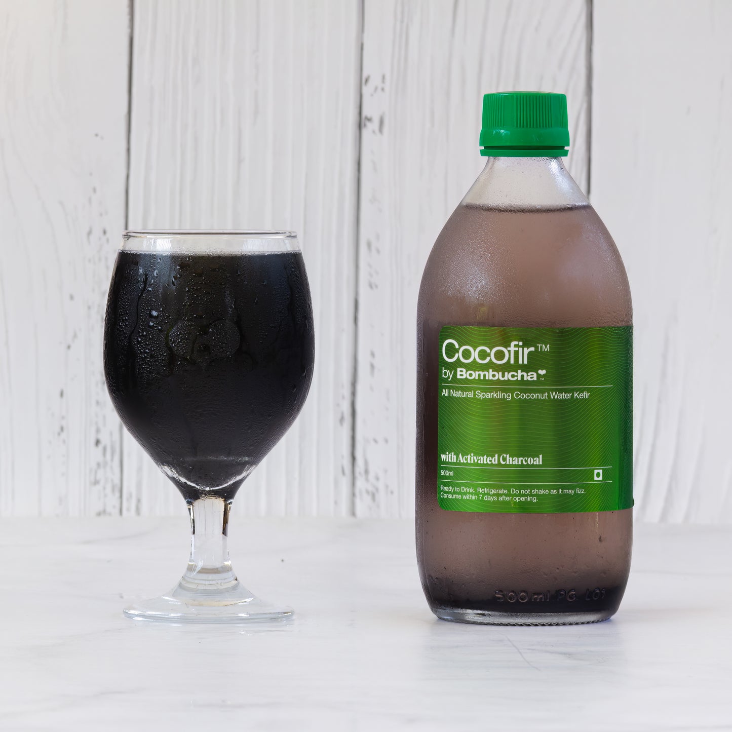 Coconut water Kefir with Activated Charcoal