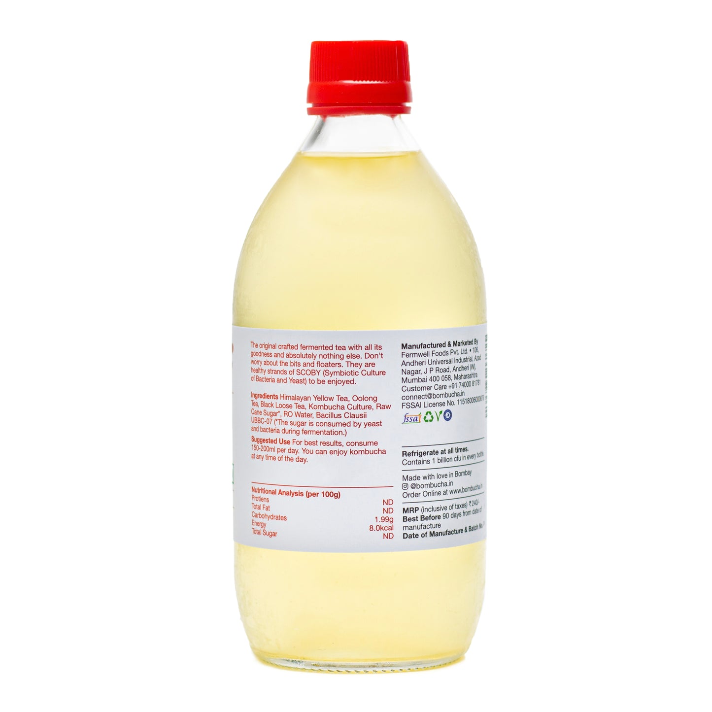 Kombucha-Classic Original 500ml (MUM)