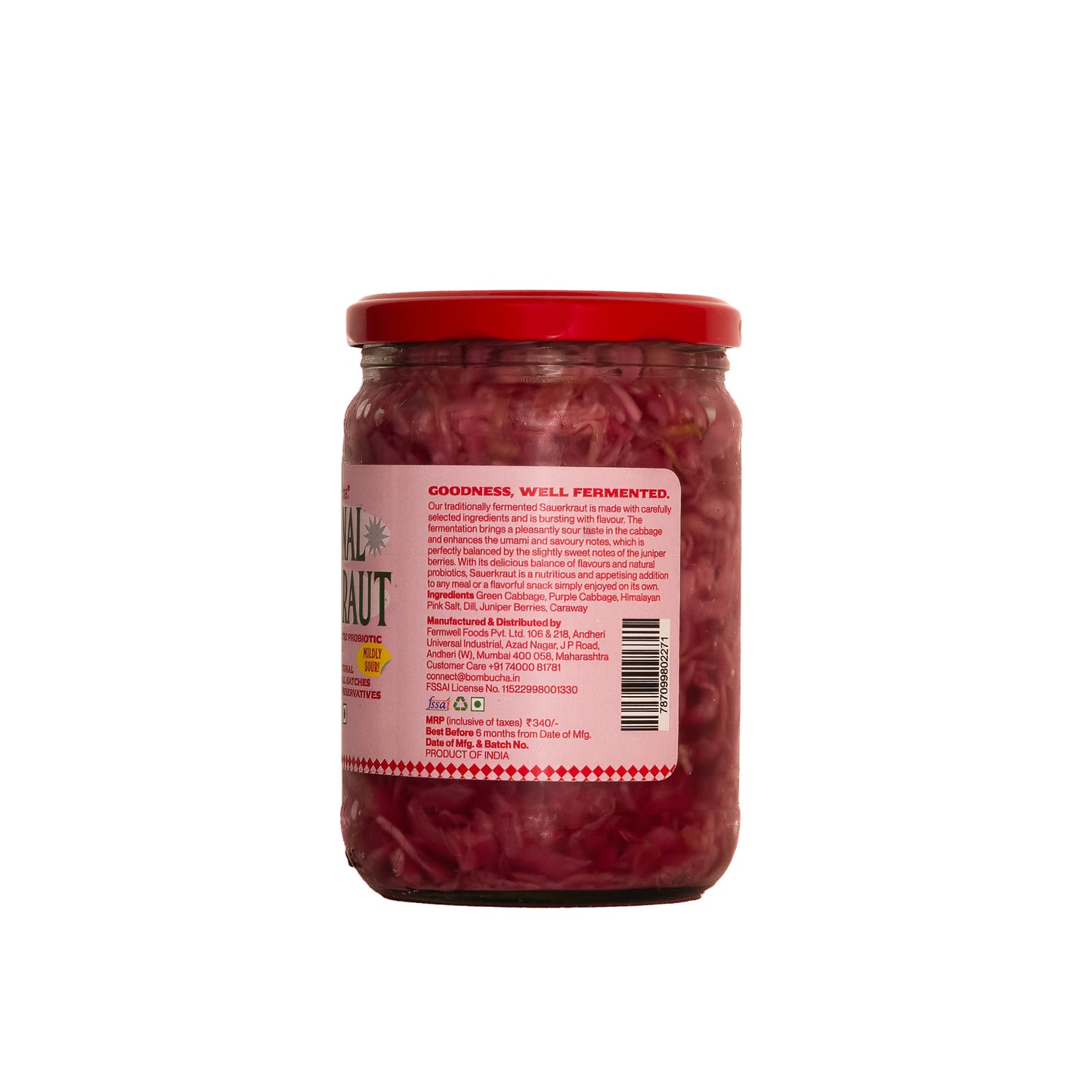 Sauerkraut-Beetroot & Cabbage 450gm (BL)